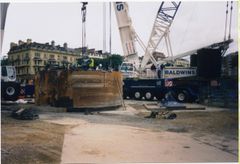 Bearing housing being removed